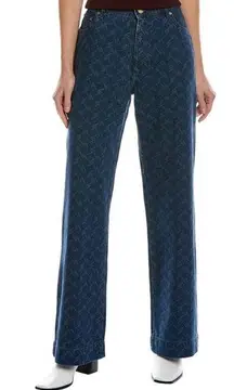 RTR 
DL1961
Zoie Wide-Leg High Rise Vintage Jeans Size 28 6 slash print dark