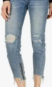 One Teaspoon Rocky Freebird Cropped Skinny Distressed Jeans Size 29