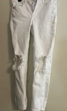 Free People White Jeans