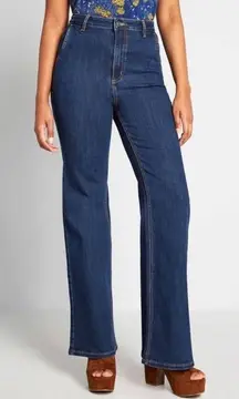 ModCloth the Grier wide leg jeans 2
