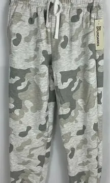 No Boundaries Camo Sweatpants Joggers Cozy Fleece Lined Drawstring Waist