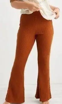 Aerie Waffle Knit Flared Pants Size Small