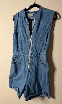 Women’s Blue Denim Romper