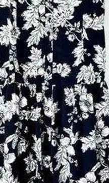 DISSH Floral Black & White Button Down Midi Dress US Size 10/ AUS 14