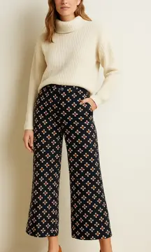 Anthropologie Maeve Colette Wide Leg Patterned Pants