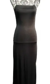 CAPULET REVOLVE Black Slip Maxi Dress with Open Back