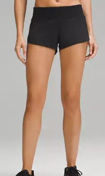 Lululemon Black Speed Up Shorts 2.5”