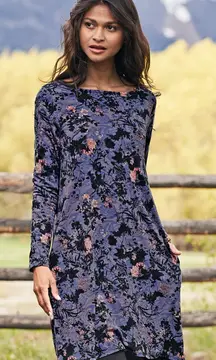 Peruvian Connection Shadow Blossom Dress Women’s Size Large Bohemian Artsy