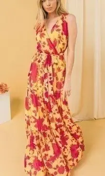 Jealous Tomato ALWAYS READY FLORAL MAXI DRESS