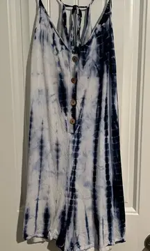 Versona Blue Tie-Dye romper