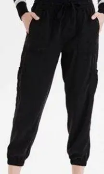 American Eagle  Jogger Cargo Style Pants Black Size small