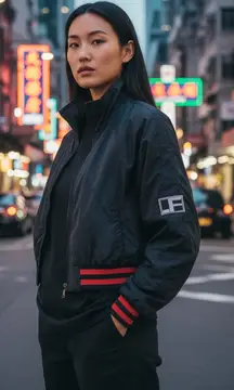 LF The Brand Cropped Bomber Jacket