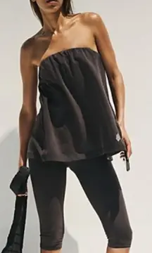 Free people hot shot tube onesie NWT washed black