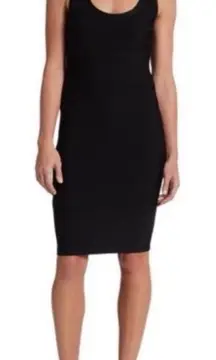 Calvin Klein Sleeveless Black Sweater Type Dress‎ Bandage Bodycon Sheath Size L