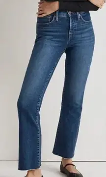 NEW Madewell Kick‎ Out Crop Jeans in Brinton Wash, 33