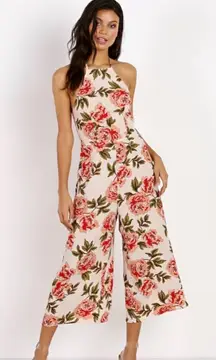 Show Me Your Mumu Julianne Jumpsuit in the Cora Louise print, featuring a halter