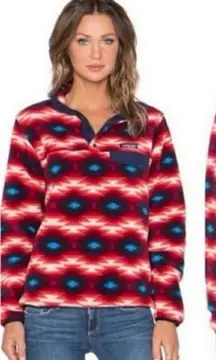 Patagonia Synchilla Snap-T Fleece Pullover Womens S wild desert aztec pattern