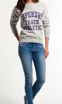 Superdry women's Athletics crew neck sweatshirt size small