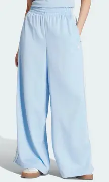 adidas women adidas Originals Satin Wide Leg Pants Ruffle 3-Stripes