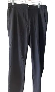 Larry Levine Black Pull-On Dress Pants Size‎ 16W Women’s Plus Career Trousers