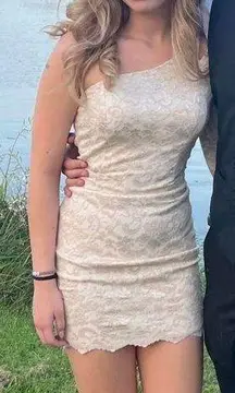 Champagne Homecoming Dress