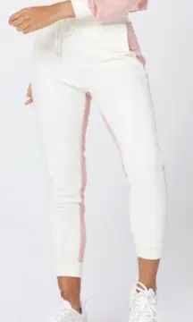 L*Space Back At It Pants Primrose Cream Velour Loungewear Jogger Athleisure Cozy