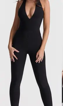 House of CB Anaise Plunge‎ corset Jumpsuit NWOT size S bandage bodycon