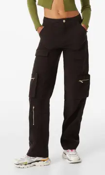 Bershka Black Cargo Pants
