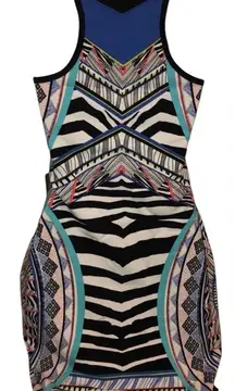 Geometric print bodycon Express tank‎ dress
NWT Size XS