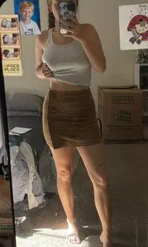 Tilly's corduroy mini skirt