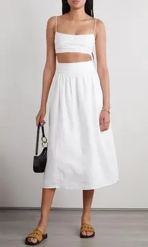 NWT Reformation Louise Linen Two Piece Set white size 12