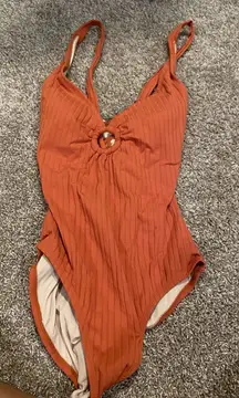 Orange  Swim Suit
