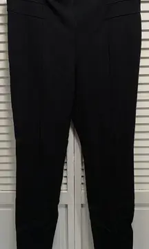 Zach & Rachel Black Dress Pants Pleats Elastic Band Size Large Mid Rise‎