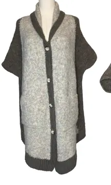 Sleeping on Snow Wool Blend Cocoon Duster Cardigan NEW