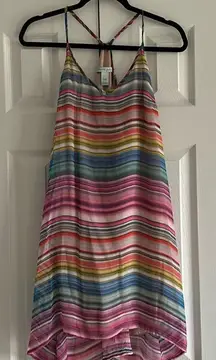 Charlie Jade Women’s Multi Color Striped Spaghetti Strap Dress