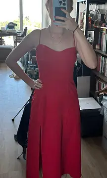 Red Midi Dress