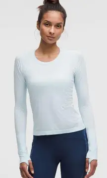 Light Blue Lululemon Waist Length Swiftly Tech