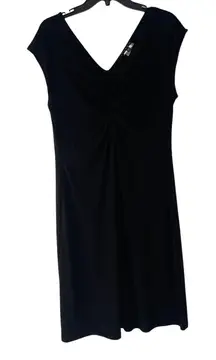Tiana B. Women's‎ Size Large Black Twisted Front Knee Length Dress