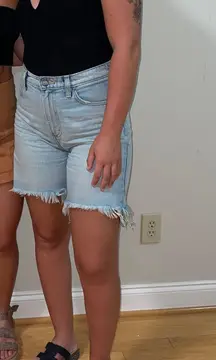 High Rise Jean Shorts