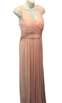 BHLDN By Anthropologie Nouvelle Fleur Bridesmaid Dress Light Pink Sz 10 Wedding