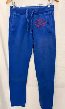 Abercrombie & Fitch Blue Athletic Fleece Sweatpant XS Y2K‎ Hippie Streetwear