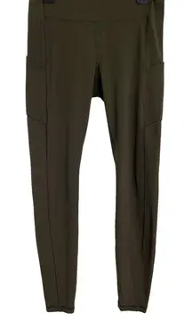 Lululemon Align High-Rise Leggings with Pockets Dark Olive Nulu Size 10