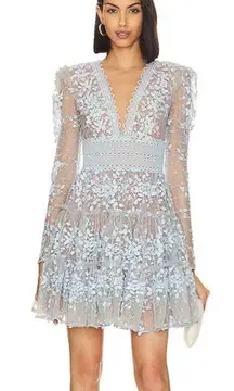 Bronx and Banco Megan Mini Dress Powder Blue