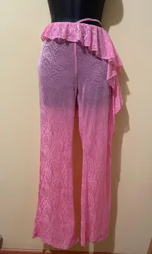 Swimsuit coverup Flare see through pants🤩