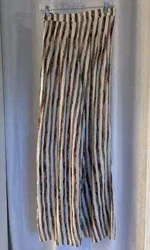 ALYTHEA PALAZZO PANTS WITH side Zip Sz: S