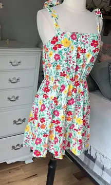 Sundress  Mini Colorful Floral Small Summer Dress