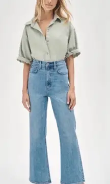Denim Forum Aritzia The Twiggy High Rise Flare Jeans 28L