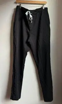 Figs Technical Collection Slim Fit Black Scrub Pants - Size L