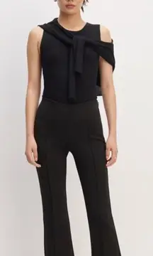 Everlane The Dream Kick Flare Ankle Black Pants Size XS