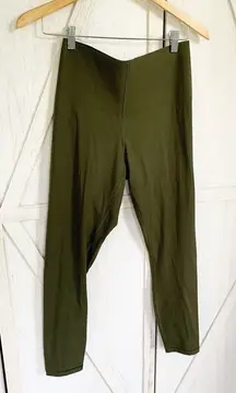 Everlane The Perform Sculpt Legging Forest Green Small Crop Yoga Workout Gym NEW